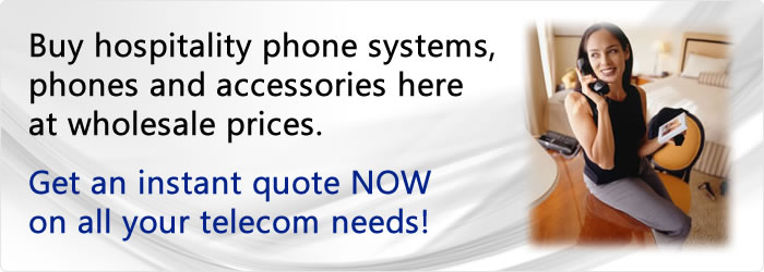 Buy hotel phone systems and phones at wholesale prices.