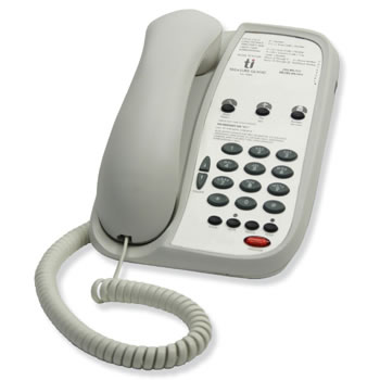 Teledex I Series A103 single line guest phone with 3 programmable guest service buttons