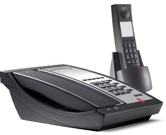 Telematrix 9600 DECT MWD5 cordless phone single line 5 guest services buttons