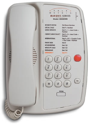 TeleMatrix 3000MWB Hotel Phone