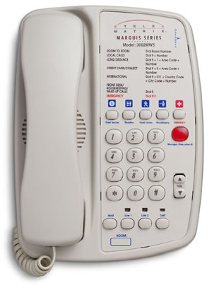 TeleMatrix 3002MWD5 Hotel Phone